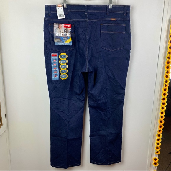 Wrangler NWT Stretch Work Jeans 44x30 44/30 Stretch Denim Performance Men's - Picture 12 of 13
